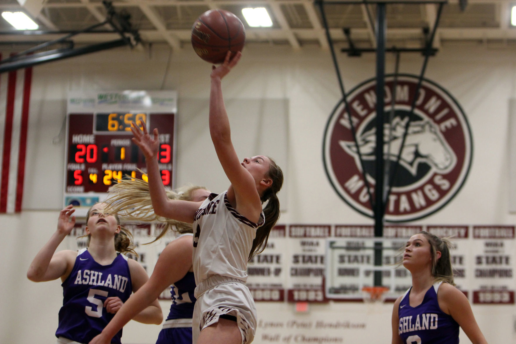 Ashland at Menomonie girls basketball 12-27-19